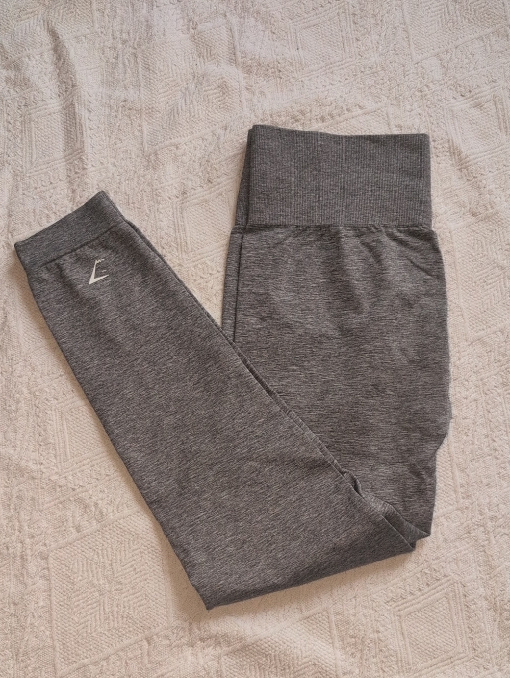 Light Gray Gymshark Full Length Performance Leggings